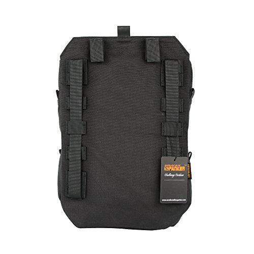 EXCELLENT ELITE SPANKER Tactical MOLLE Hydration Pack for 3L Hydration Water Bladder Molle Vest Accessory - color: Black