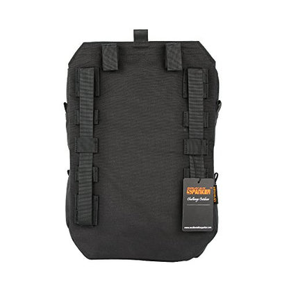 EXCELLENT ELITE SPANKER Tactical MOLLE Hydration Pack for 3L Hydration Water Bladder Molle Vest Accessory - color: Black