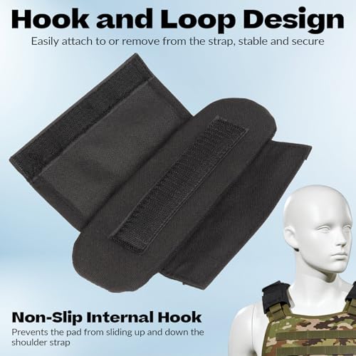 2 Pack Shoulder Strap Pads, Backpack Accessories Nylon Cushion Vest Shoulder Strap Pads with Spacer Mesh Fit for 2" Sling Bags Straps