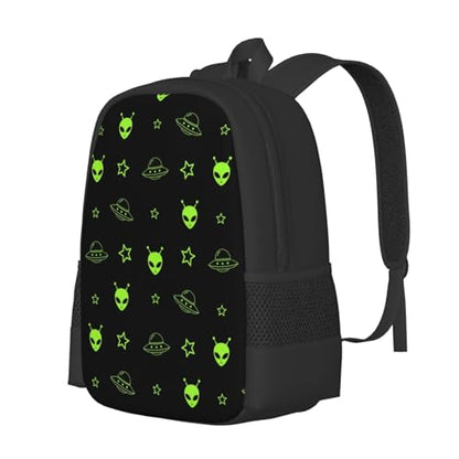 Sturdy Polyester Shoulder Pack Galaxy Alien, Anti Theft Spacious Camping Rucksack Casual Daily Bag for Men Women Fitness Outdoor Activity - color: Design (1029)