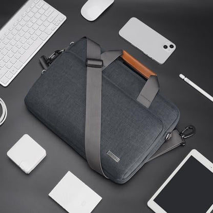 KIZUNA Laptop Bag Case 17 17.3" Inch Computer Shoulder Sleeve for 17" Lenovo IdeaPad 3i Gen 7/ThinkBook Plus 17/ASUS Vivobook 17/LG gram 17/17.3" Dell XPS 17/MSI 17/HP,Grey - size: 17 Inch