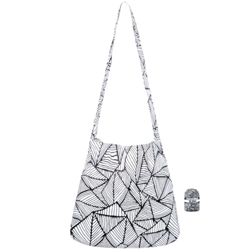 Nanobag Sling - Ultralight Crossbody Bag for Women & Men, Packable Grocery, Travel & Shopping Bag for Everyday Use - color: Sketch