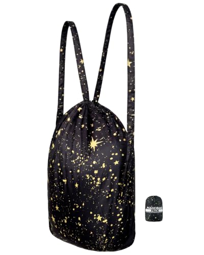 Nanobag Pack 14L Packable Foldable Drawstring Backpack For Men & Women - color: Stars