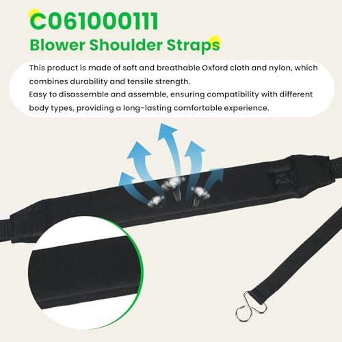 C061000111 Backpack Blower Straps/Harness for C061000110 Leaf Blower Shoulder Strap Echo Parts PB-265LN PB-403H PB-413H PB-460 PB-500 PB-610 PB-620 PB-650 PB-755 2PCS
