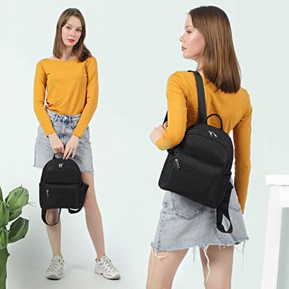 LOVEVOOK Backpack for Women Light Weight Waterproof Backpack Purses Daily Backpack… | Light Weight - color: Black