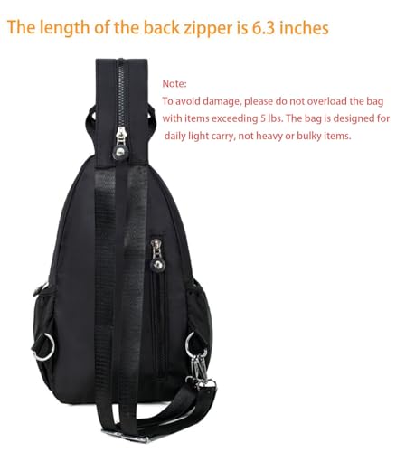 Xsecnua Small Crossbody Bag Convertible Mini Backpack for Women, Cross Body Sling Bag Sling Backpack for Travel Daypack - color: Dark Black