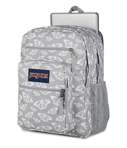 JanSport Laptop Backpack - Computer Bag with 2 Compartments, Ergonomic Shoulder Straps, 15” Laptop Sleeve, Haul Handle - Flutter By Grey - color: Flutter By Grey