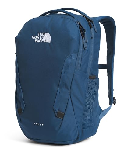 The North Face Vault Everyday Laptop Backpack - Commuter Travel Bag, Water-Repellent Finish, Spacious Compartment, Shady Blue/TNF White-NPF, One Size - color: Shady Blue/Tnf White-npf