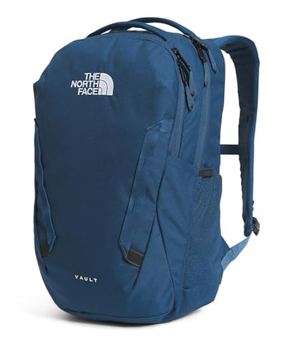 The North Face Vault Everyday Laptop Backpack - Commuter Travel Bag, Water-Repellent Finish, Spacious Compartment, Shady Blue/TNF White-NPF, One Size - color: Shady Blue/Tnf White-npf