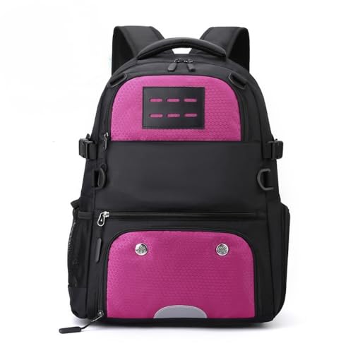 Soccer Bags with Ball Holder and Shoe Compartment Soccer Backpack with Reflective Strips Large Basketball Backpack - color: Rose
