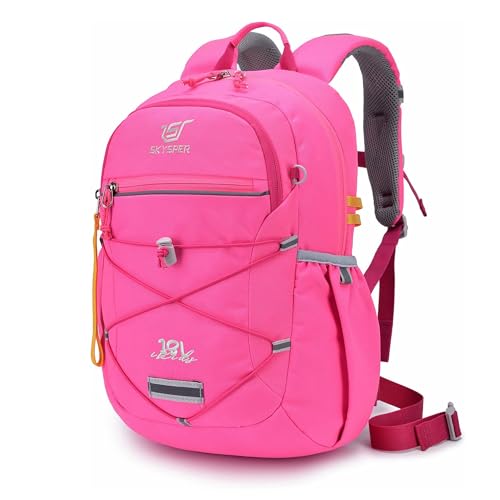 SKYSPER Kids Backpack 18L Children School Bag Child Boy Girl Pack Ages 4-8 for Traveling Day Trips Classes(Pink) - color: Pink, size: Medium