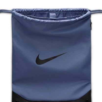 Nike Unisex Adult Gameday Brasilia X Drawstring Bag Backpack (18L) | Mens and Womens - color: Diffused Blue/Black/Black, size: One Size