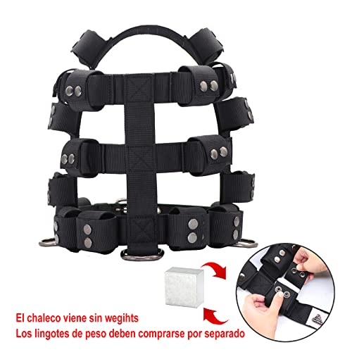 Dog Harness for Small Medium Large Dogs No Pull, Dog Weighted Vest, Tactical Dog Harness for Pit Bulls with Pockets (Adjustable Weight) - Weight Loss, Exercise, Walking, Muscle - size: Size S/Dog's Waist 23.5"-28.5"