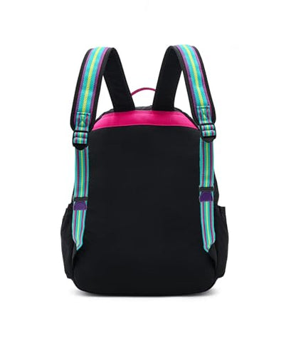 Kipling Women's Seoul Fc 15" Laptop Backpack, Durable, Roomy with Padded Shoulder Straps, Built-In Protective Sleeve - color: Black Fun C, size: 13.75''L x 17.25''H x 8''D
