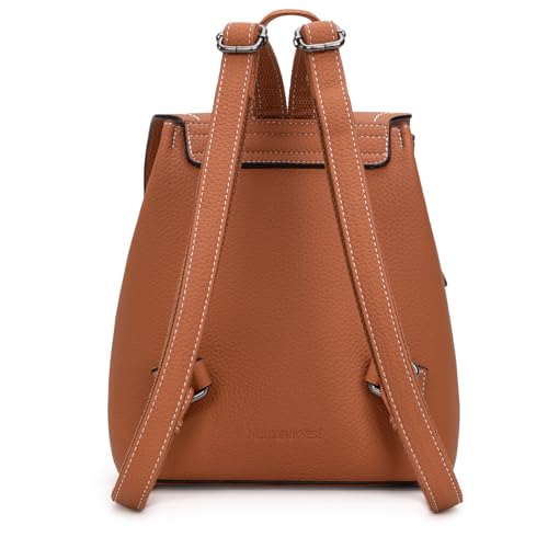 Montana West Mini Womens Backpack Purse Vegan Leather Small Backpack for Women Cute Convertible Shoulder Bag - color: Brown