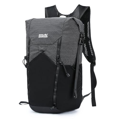 Hiking Backpack For Women&Men, 20L Lightweight Foldable Water Resistant Packable Travel Small Hiking Backpacks, Daypack Backpacks For Travel, Camping (Black) - color: Black