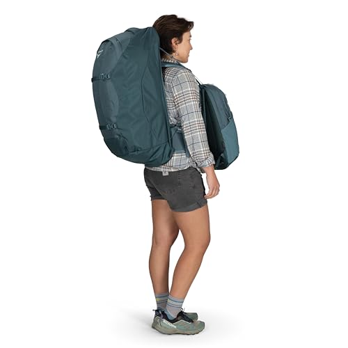 Osprey Fairview 70L Women's Travel Backpack - Large Adjustable Travel Bag with Detachable Daypack, Sawdust-Olive Tan - color: Sawdust Olive Tan, style: 70l