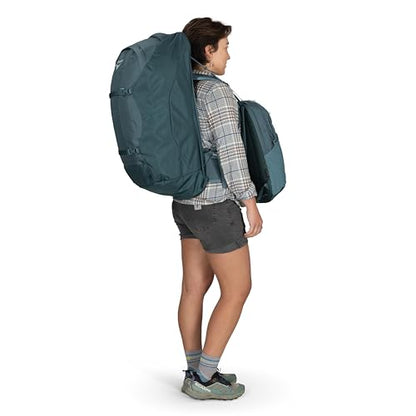 Osprey Fairview 70L Women's Travel Backpack - Large Adjustable Travel Bag with Detachable Daypack, Sawdust-Olive Tan - color: Sawdust Olive Tan, style: 70l