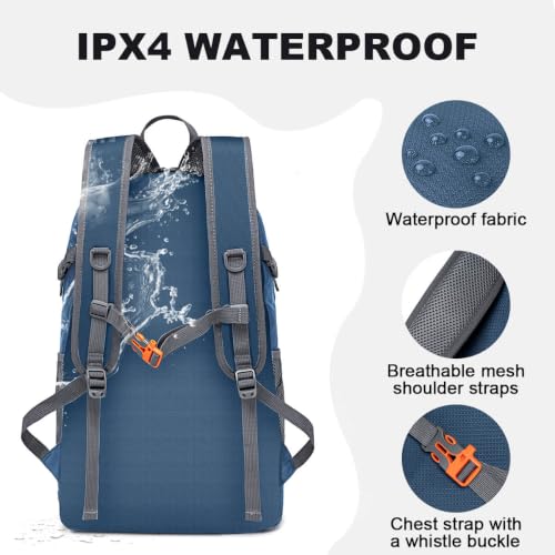 MIYCOO Backpack - Ultra Lightweight Packable Backpack for Travel Camping, Hiking Back Pack Waterproof Foldable Daypack for Men Women Blue - color: Blue