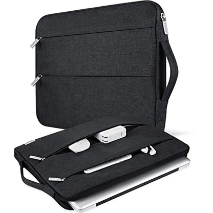 Voova Laptop Sleeve Carrying Case 15.6 16 Inch,Slim Computer Cover Bag Compatible with MacBook Pro 15/16, Dell xps 15,15-16 Inch HP Dell Asus Acer Laptop, Black - color: Black, size: 15.6-16 Inch