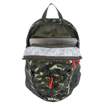 Eddie Bauer Stowaway Packable Backpack | Travel | Outdoor | Lightweight | Foldable | Durable | Ripstop Polyester | 20L - Dark Loden - color: Dark Loden, size: 20L