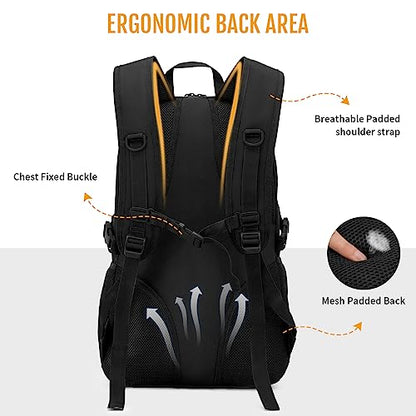 HUNTVP 10L/20L/30L Tactical Backpack Military MOLLE Backpack Rucksack Gear Tactical Assault Pack for Hunting Camping Trekking (30L-Black) - color: Black, size: 30L