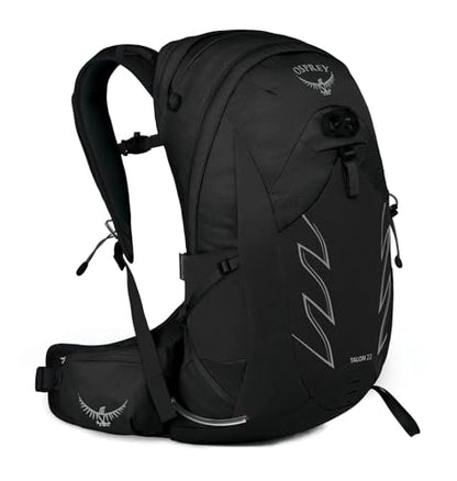 Osprey Talon 22L Men's Hiking Backpack with Hipbelt, Stealth Black, L/XL - color: Stealth Black, size: Large-X-Large