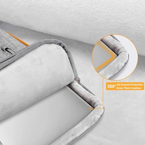 MOSISO 360 Protective Laptop Case 13 inch, 13 inch Laptop Sleeve Compatible with MacBook Air M5 M4 M3 M2 M1 2026-2018/Neo/Pro M2 M1, Side Open Carrying Case with 4 Zipper Pockets&Handle, Gray - color: Gray, size: 13 inch