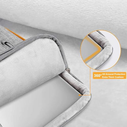 MOSISO 360 Protective Laptop Case 13 inch, 13 inch Laptop Sleeve Compatible with MacBook Air M5 M4 M3 M2 M1 2026-2018/Neo/Pro M2 M1, Side Open Carrying Case with 4 Zipper Pockets&Handle, Gray - color: Gray, size: 13 inch