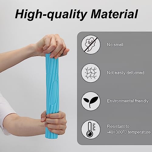 Flex Therapy Strengthener Bar for Tennis Elbow, Golfers Elbow, Tendonitis - Physical Therapy Resistance Bar for Wrist and Forearms Pain Relief - color: Lake Blue-15LBS