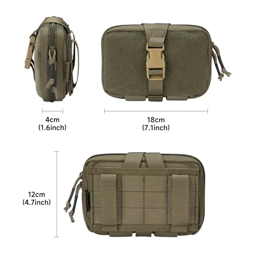 EXCELLENT ELITE SPANKER Tactical Molle Rip Away Ifak Pouch Utility First Aid Pouch Medical EMT Bag - color: Ranger Green