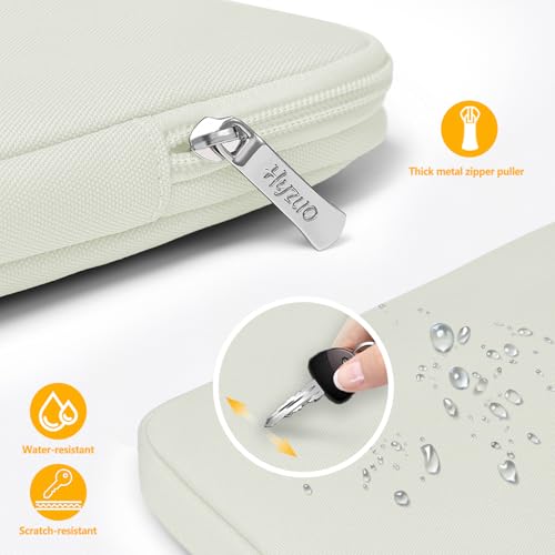HYZUO 13 Inch Laptop Sleeve Bag Set for MacBook Air 13 M5/M4/M3/M2/M1 A3449 2026-2018, 13" MacBook Neo 2026 A3404, MacBook Pro 13 M2/M1 2026-2016, iPad Pro/Air 13, XPS 13, Surface Pro, Beige - color: Beige, size: 13 Inch