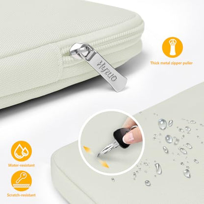 HYZUO 13 Inch Laptop Sleeve Bag Set for MacBook Air 13 M5/M4/M3/M2/M1 A3449 2026-2018, 13" MacBook Neo 2026 A3404, MacBook Pro 13 M2/M1 2026-2016, iPad Pro/Air 13, XPS 13, Surface Pro, Beige - color: Beige, size: 13 Inch
