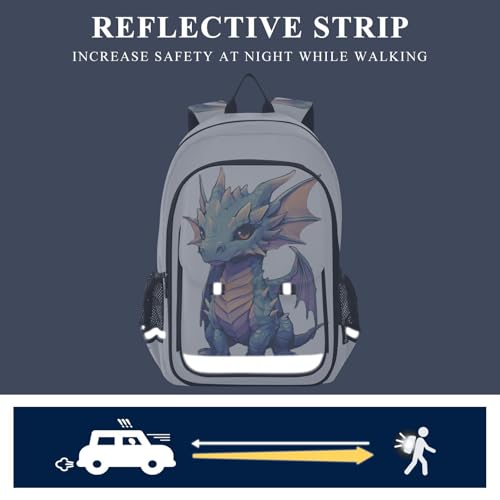 ALAZA Cute Baby Dragon Laptop Backpack Purse for Women Men Travel Bag Casual Daypack with Compartment & Multiple Pockets - color: Dragon