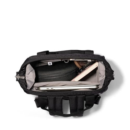 Baggallini City Scape Backpack - 15"x11" Lightweight Work Travel Bag w/Luggage Sleeve & RFID - color: Black
