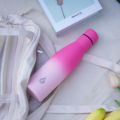 BJPKPK 25 oz Insulated Stainless Steel Water Bottle, Metal Sports Flask - color: Cherry, size: 25 Ounces