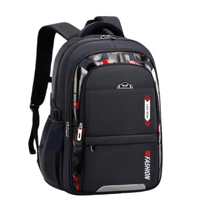 Minimalist Modern Spacious Backpack with Durable Multi-Pocket Design, Stylish Anti-Theft Ultra-Light Daypack (black) - color: Black