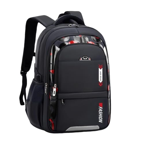 Minimalist Modern Spacious Backpack with Durable Multi-Pocket Design, Stylish Anti-Theft Ultra-Light Daypack (black) - color: Black