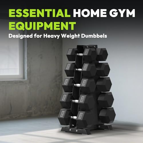 HANDBODE A-Frame Dumbbell Rack Heavy Duty Weight Stand for Dumbbells, Space-Saving Metal Storage Organizer, Sturdy Dumbbell Holder for Home Gym - style: 1 X 5-Tier A-Frame (800lb)