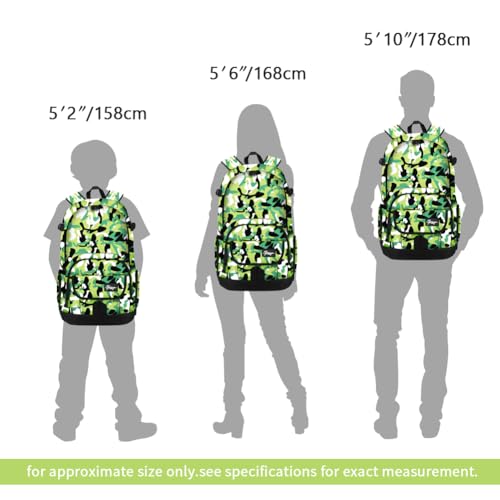 rickyh style School Backpack Travel Bag for Men & Women Lightweight College Back Pack with Laptop Compartmen - color: 04mchlv