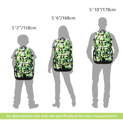 rickyh style School Backpack Travel Bag for Men & Women Lightweight College Back Pack with Laptop Compartmen - color: 04mchlv