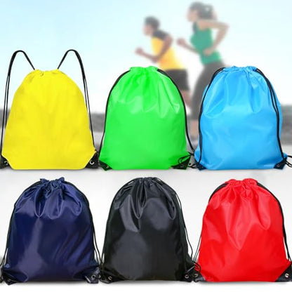 Drawstring Backpack 6PCS Bulk String Backpack Drawstring Bags Sport Gym Cinch Bag Nylon String Bag for Women Men (6PCS) - color: 6pcs