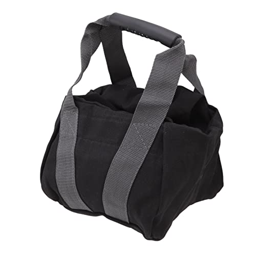 Workout Sandbag with Ergonomic Handle, Tear 12oz Canvas Weightlifting Sand Bag for Fitness Training, Adjustable 0 25lbs Kettlebell Sandbag for Home Gym and Outdoor Exerci