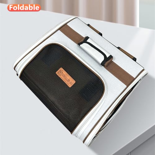 Cat Carrier Backpack Small Pet Carrying Bag with Breathable Mesh Collapsible Waterproof Cat Case for Hiking Camping Travel