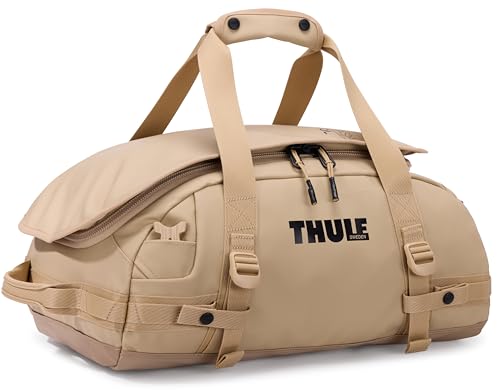 Thule Chasm Duffel bag, Weather-resistant materials, Easy packing, Converts to backpack, Internal pockets, Travel-ready - color: Gentle beige, size: 30L