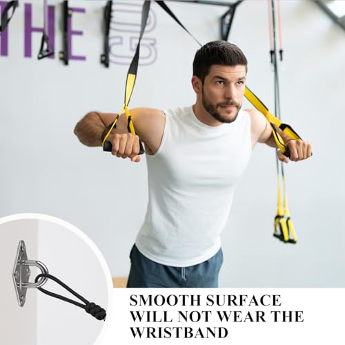 Wall Mount for Resistance Bands, Workout Anchors Wall Resistance with Hook for Fitness Bands, Space Saving Workout Equipment for Home Gym Weight Straps Suspension Training Exercise - style: 6 Pack