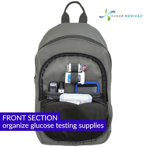 Sugar Medical Insulated Diabetes Sling Backpack | Diabetic Care Products | Diabetic Supplies Travel | Diabetes Care (Dylan) - color: Dylan