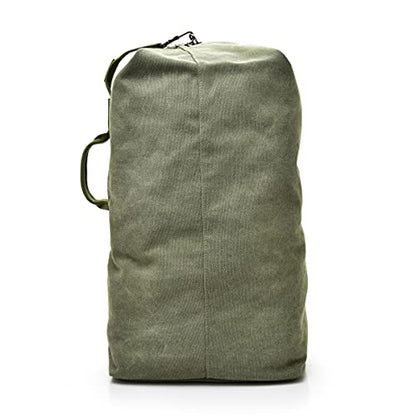 Large Capacity Travel Climbing Bag Tactical Military Duffel Bag Top Load Double Strap Canvas Backpack - color: Od