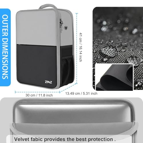 ZINZ Slim & Expandable Laptop Backpack 17 inch Travel Business Backpack Water Resistant Daypack Bookpack for Most 17 inch NoteBooks，Gray&Black - color: Gray Black