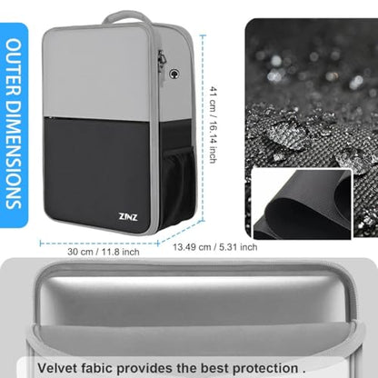 ZINZ Slim & Expandable Laptop Backpack 17 inch Travel Business Backpack Water Resistant Daypack Bookpack for Most 17 inch NoteBooks，Gray&Black - color: Gray Black